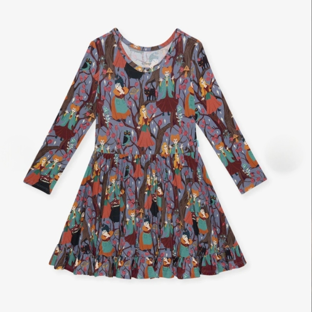 Posh Peanut Disney Hocus Pocus Ruffled Twirl Dress 3T/4T NIB